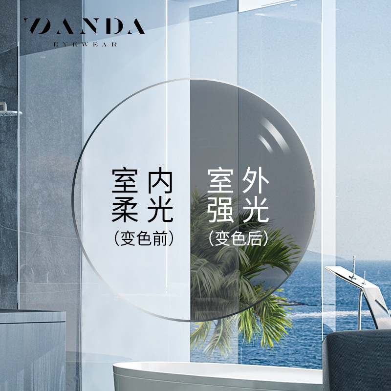 2023 nuevas gafas de luz anti-azul que cambian de color para hombres y mujeres la misma caja de gafas simples que cambian de color montura ultraligera de gafas TR90