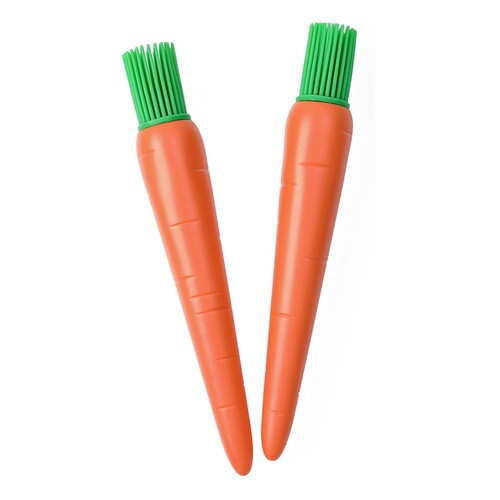 Creative cute carrot silicone oil brush kitchen barbecue sauce brush high temperature resistant barbecue brush baking brush