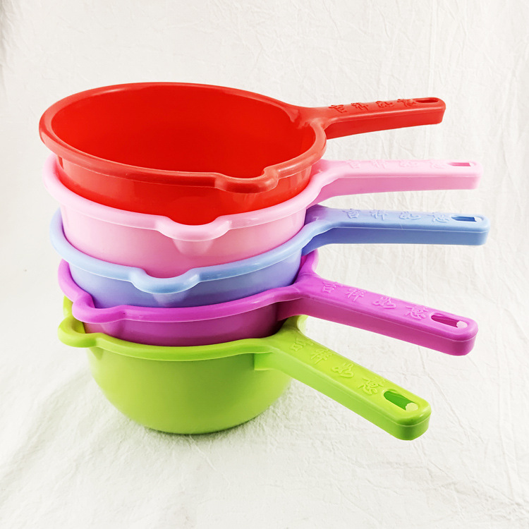 G1531 suerte grande agua cuchara agua cucharón cocina mango largo agua cuchara agua palillos champú taza flush