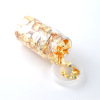 Crystal, epoxy resin, decorations with accessories, accessory, handmade, gold and silver