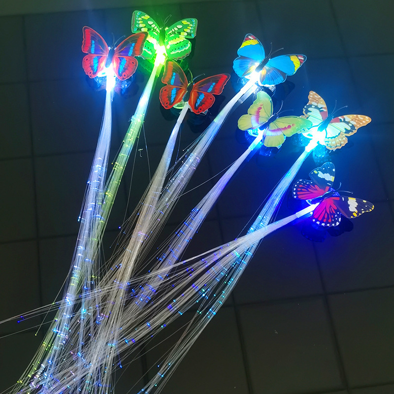 Colorful Luminous Braids, Glittering Fiber Braids, Glittering Hair, Led Silk Braids, Bar Dance Cheering Supplies Colorful Luminous Braids, Glittering Fiber Braids, Glittering Hair, Led Silk Braids, Bar Dance Cheering Supplies