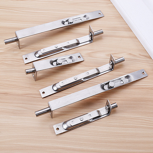 Heaven and earth bolt stainless steel square bolt concealed bolt bolt door concealed pin wooden door bolt buckle anti-theft bolt