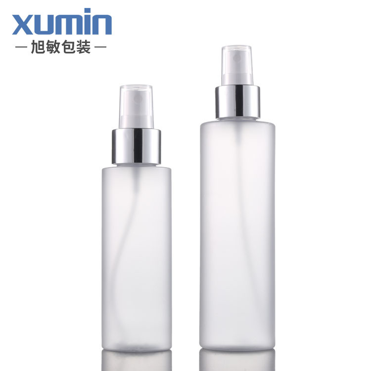 Cosmético plástico sub-botella 100mL botella de spray de alcohol 200ml Toner puro botella de spray de rocío Xumin embalaje