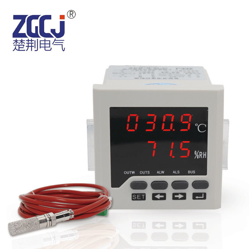 High temperature resistant silicone wire probe temperature and humidity controller intelligent digital display CJ-602-H