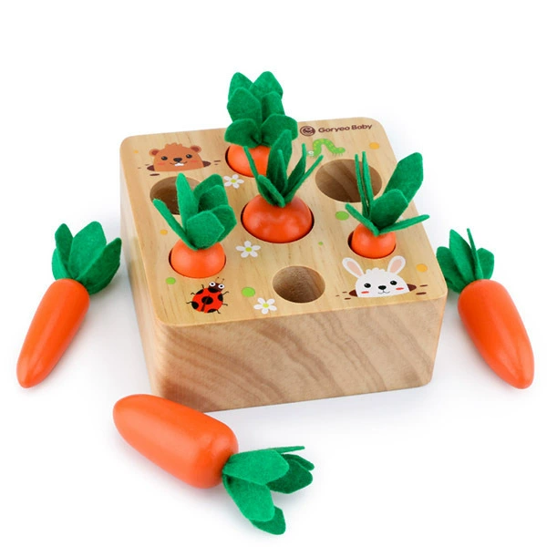 Игрушка-головоломка морковка, мозговая разминка 2–3–4–5 лет