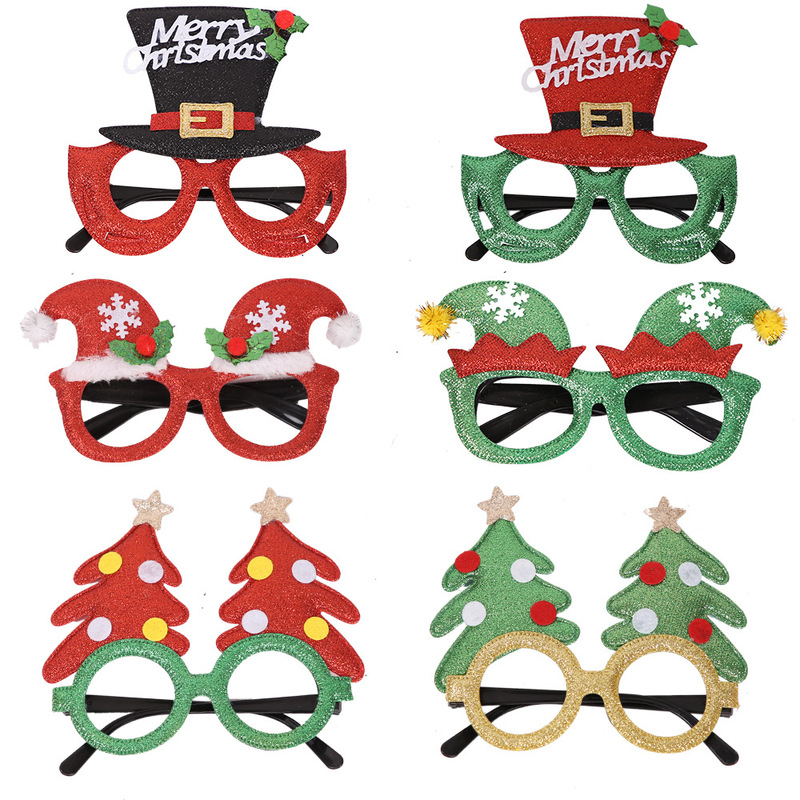 Christmas decorations children's glasses adult masquerade cartoon antlers unisex creative Christmas gift