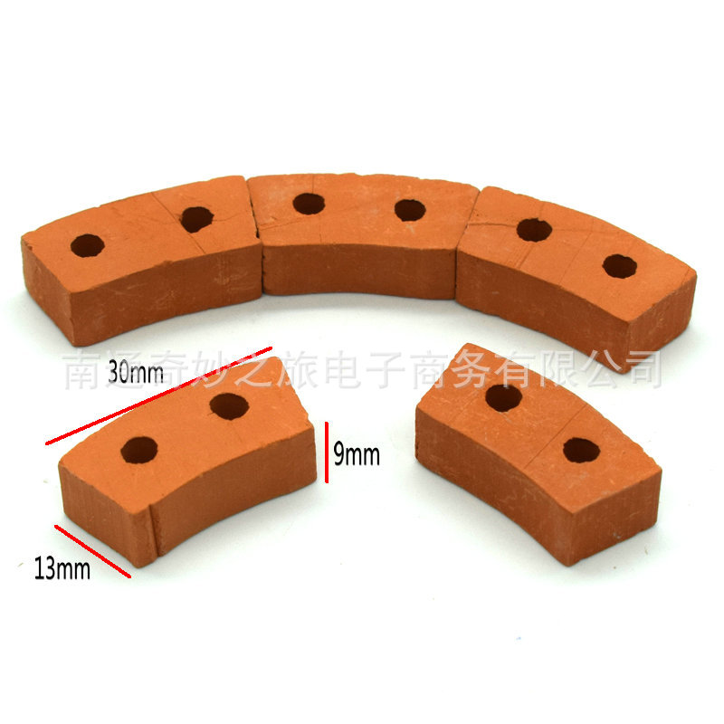 Pequeños albañiles modelo de construcción de ladrillos azulejos de los niños hechos a mano DIY casa Villa simulación mini ladrillo