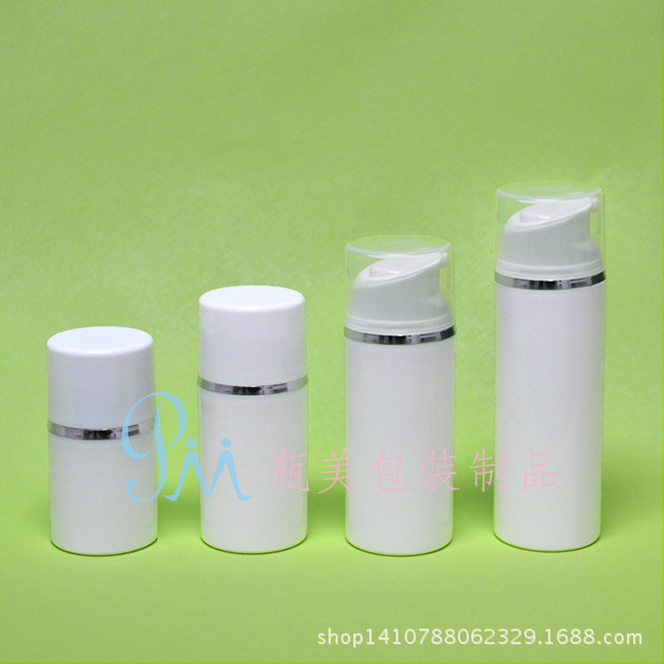305080100120150ml乳液瓶真空瓶白色透明精华瓶化妆品分装瓶现货