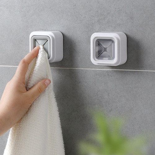 1488 No punching towel plug kitchen rag storage plug household plastic dish towel towel storage rack