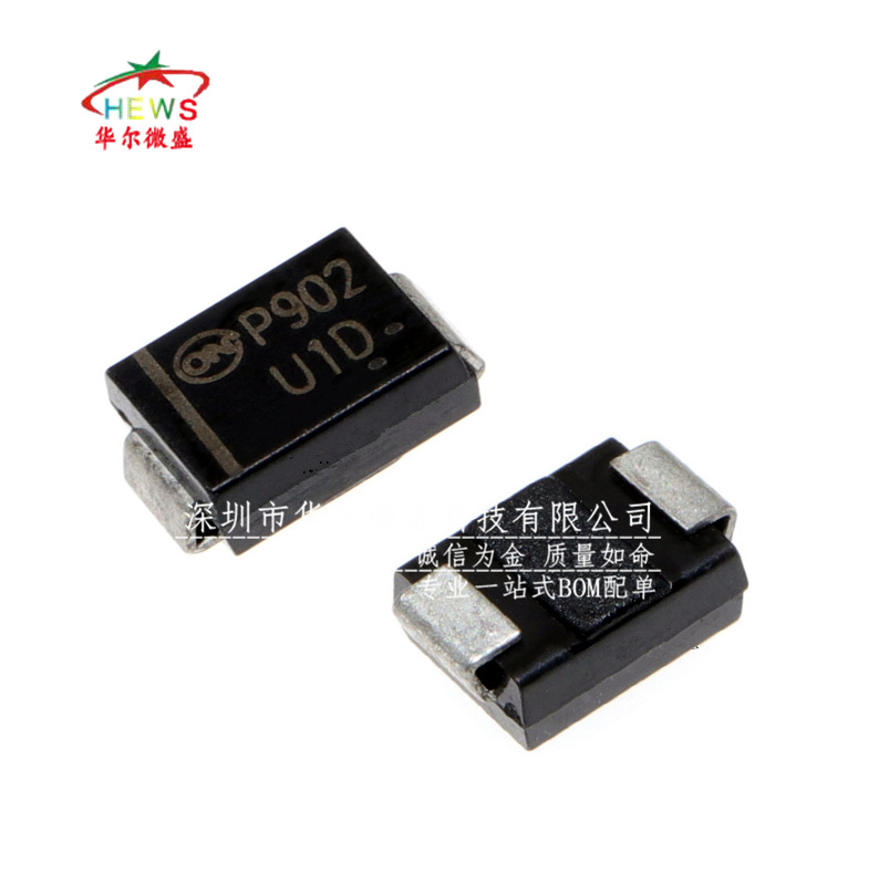 快恢复整流二极管 MURS120T3G 丝印U1D 封装DO-214AA=SMB 2A 200V