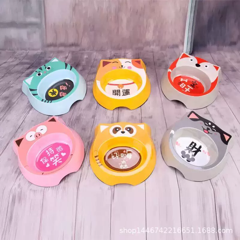 Нескользящая термостойкая миска для собак, миска для кошек, меламиновая миска для домашних животных, миска для щенков Тедди померанского шпица, миска для еды, красочная миска, пластиковая миска