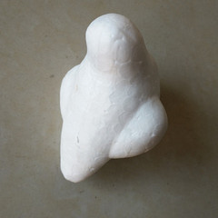 Wholesale mesh flower DIY handmade materials Foam bird model 7CM size