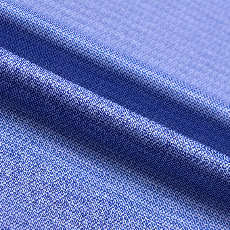 现货供应80S全棉液氨整理针织色织衬衫面料 商务T恤 POLO衫布料