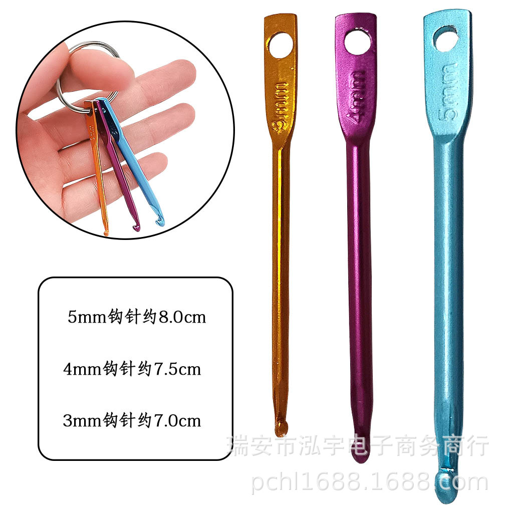 Herramientas de tejer alúmina crochet Set de 3 piezas 3 modelos