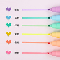 工廠批發小蠻腰記號筆 馬卡龍學生辦公記號筆彩色熒光筆套裝