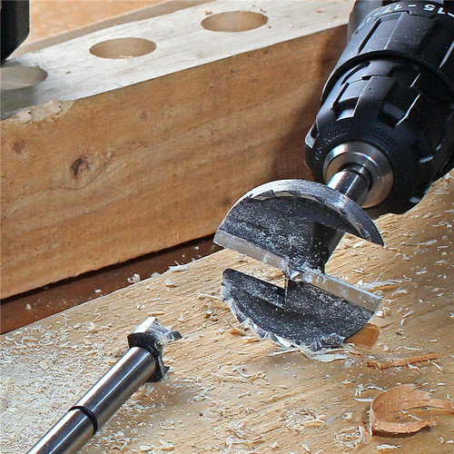 Drill bit expander desktop round wood board punching door lock hinge drill 16pcs set woodworking multi-tooth flat wing drill