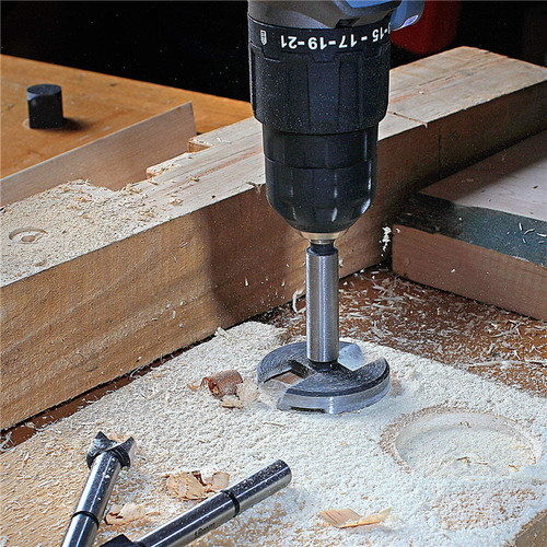 Drill bit expander desktop round wood board punching door lock hinge drill 16pcs set woodworking multi-tooth flat wing drill