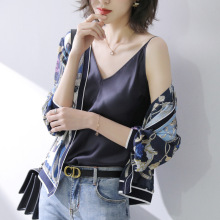 2025春夏新款真丝女士短外套防晒服薄款外套桑蚕丝开衫潮ins上衣