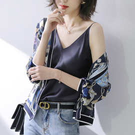 2026春夏新款真丝女士短外套防晒服薄款外套桑蚕丝开衫潮ins上衣