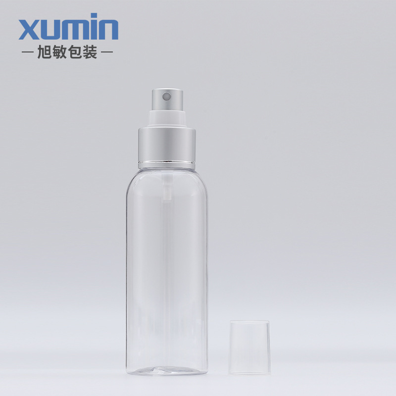 Cosméticos 50-75mlpet botella de spray transparente 100-250ml tóner plástico sub-botella Xumin material de embalaje