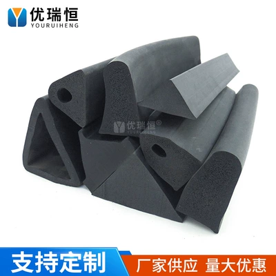 Avtomobil səs izolyasiya zolaqları Isosceles Right Triangle Rubber Strip