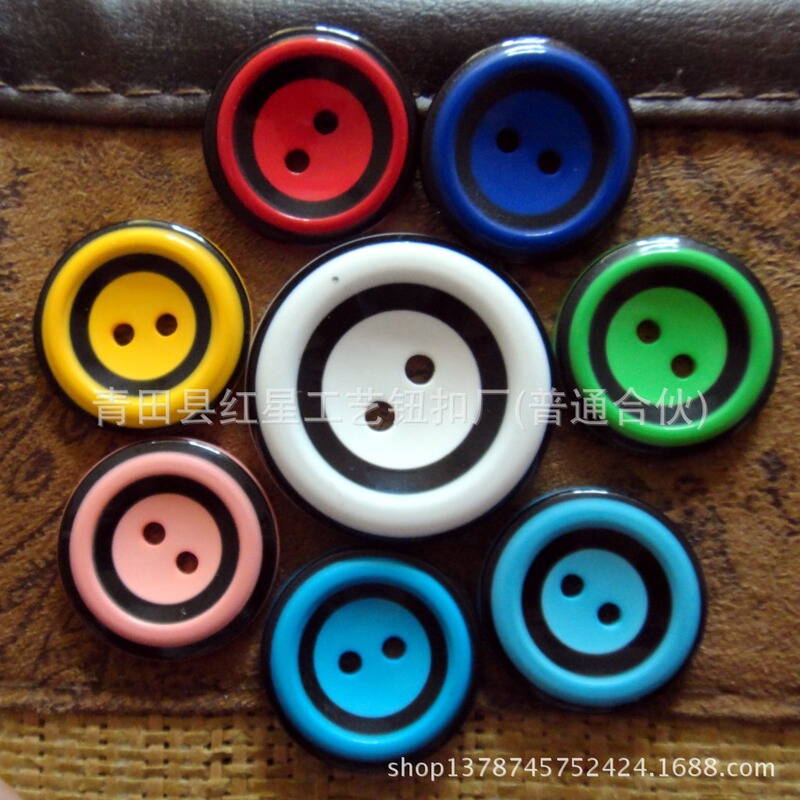 Manufacturer's Two-Eyed Shirts, Pajamas, Home Clothes, Coats, Resin Buttons, Three-Layer Bowl Buttons, Men's and Women's Fashion Buttons