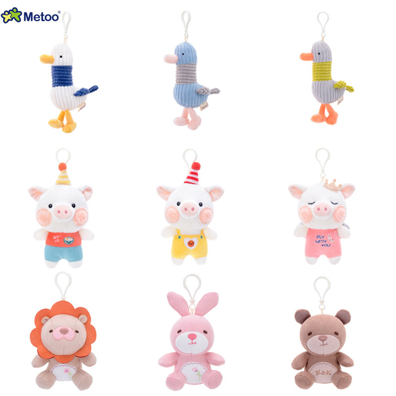 Metoo Mi Rabbit Striped Duck Pendant Spot Wholesale Oull Belle Pendant Small Doll Come on Duck Children's Toy