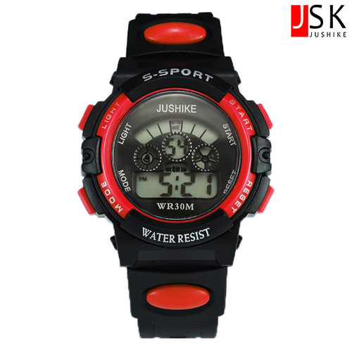Children's Student Electronic Watch, Small and Large Sizes, Calendar, Weekday, Alarm Clock, Full Hour Light, Night Light