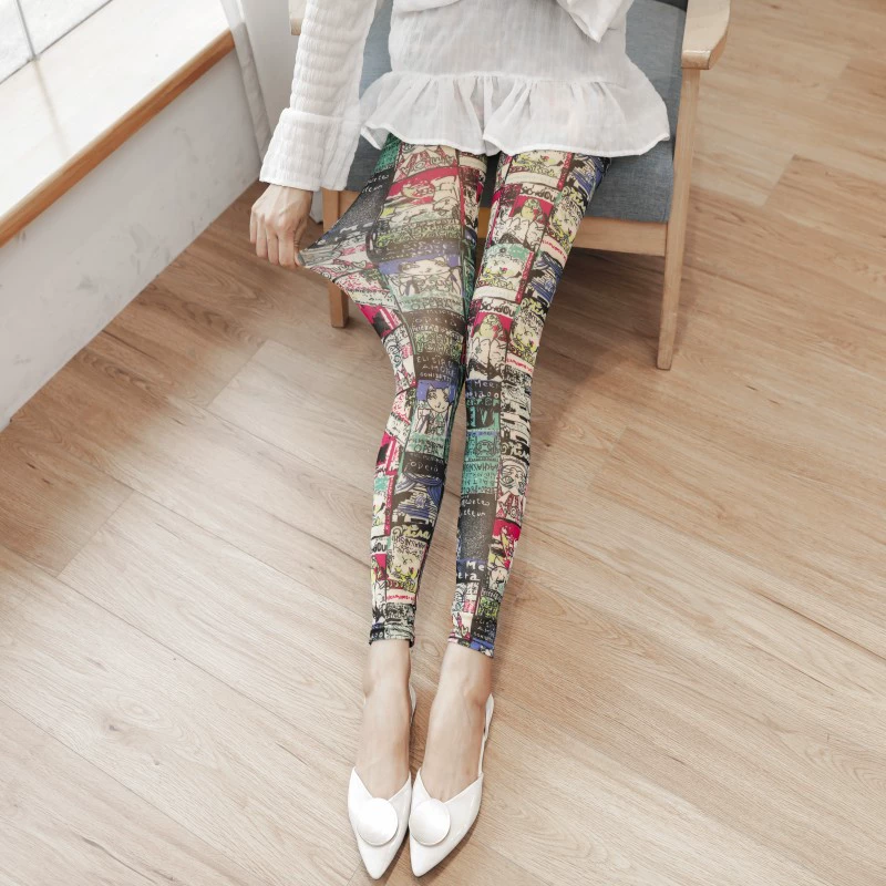 Лет leggings сверхтонкие летом, шёлковые брюки, облегающие