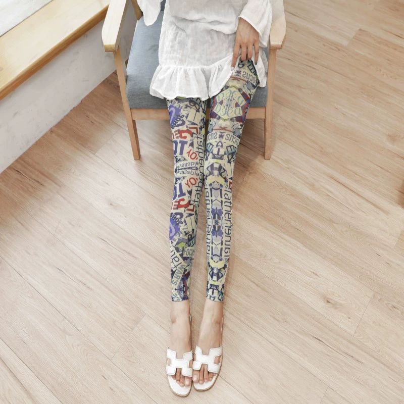 Лет leggings сверхтонкие летом, шёлковые брюки, облегающие