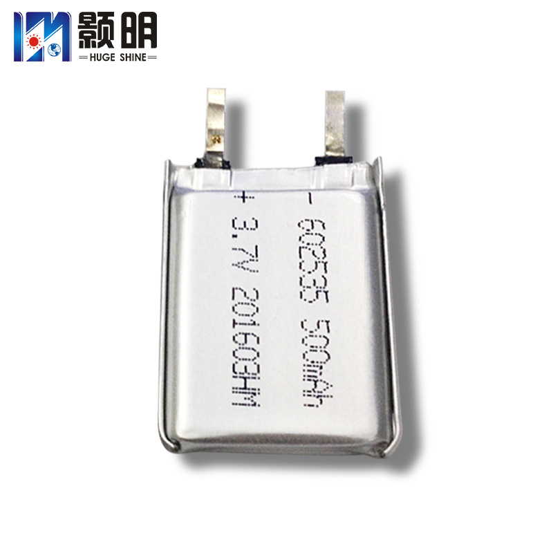 602535追踪器聚合物锂电池500mah训狗器电池遥控器监护仪软包电池