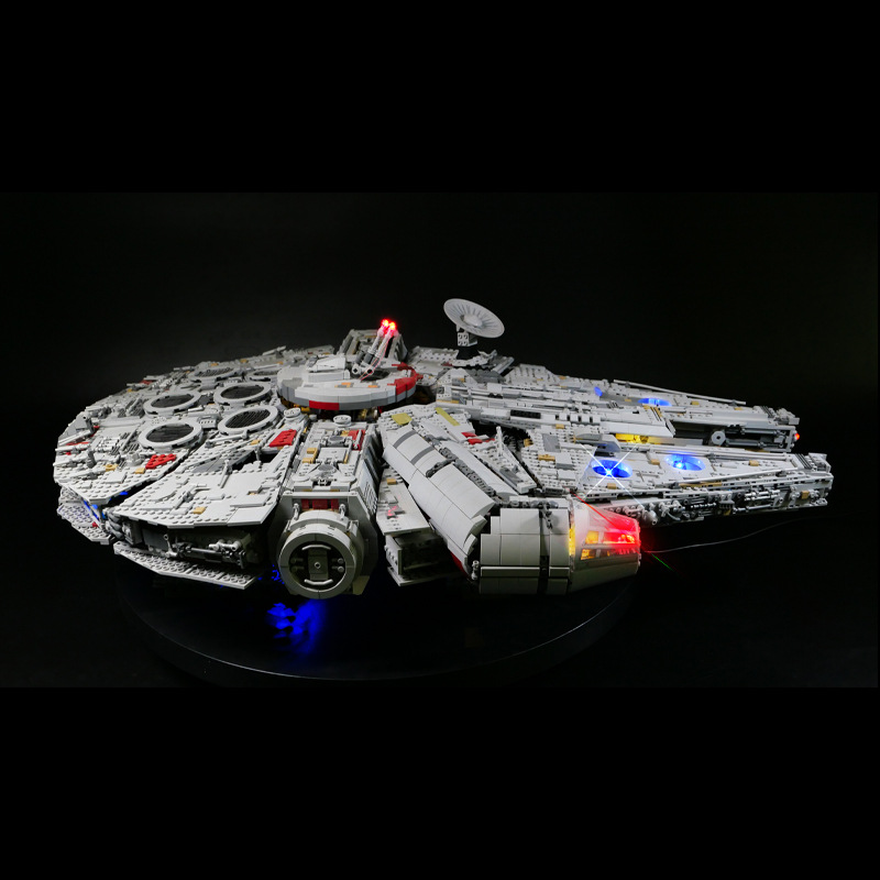 DIY bloques de construcción de iluminación compatible con Lego 75192 super lujo gran Millennium Falcon bloques de construcción kit de iluminación LED