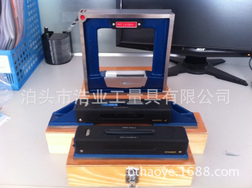 磨制框式水平仪 磨制框式水平尺厂家 SK300X300X45 分度0.02