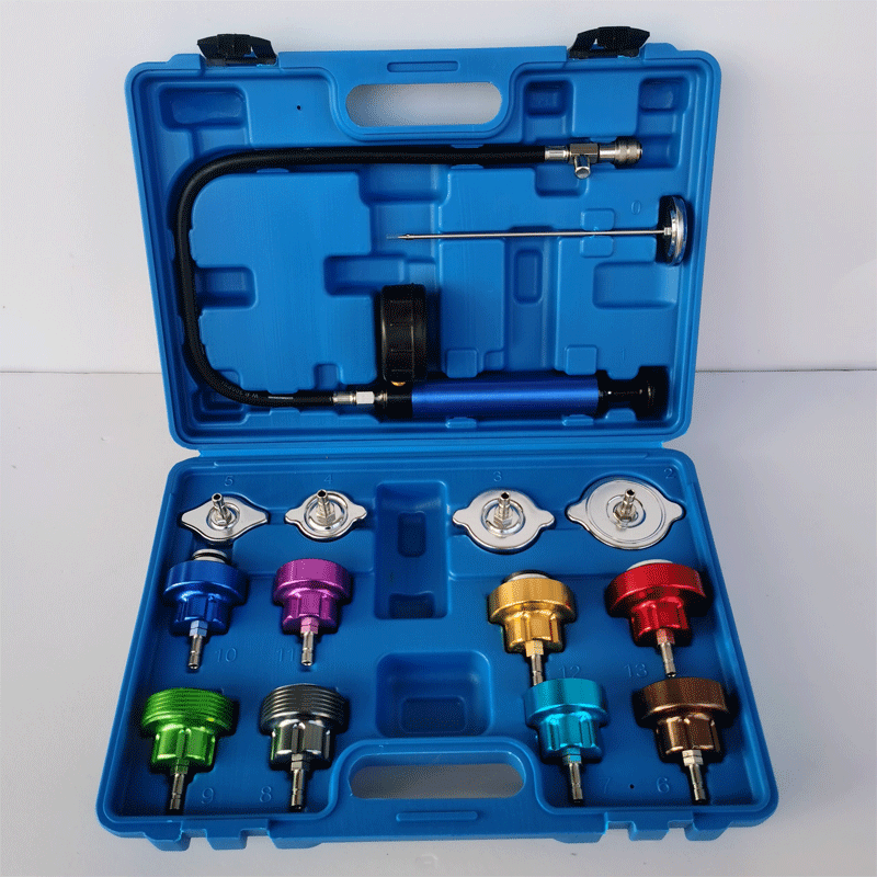 14件水箱测漏检测仪汽车冷却系统测试水箱加压检漏仪水箱加压工具