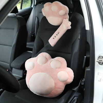 Car Interior Decoration Waist Pillow, Headrest