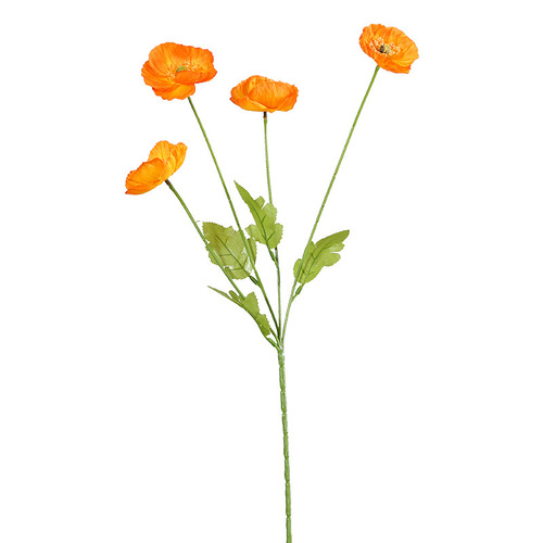 Yu Meiren imitation flower plastic flower arrangement home decoration bouquet silk flower poppy flower fake flower wedding artificial flower