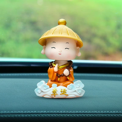 Car Ornaments, High-End Little Car ornaments - lucky-xiangyun-monk