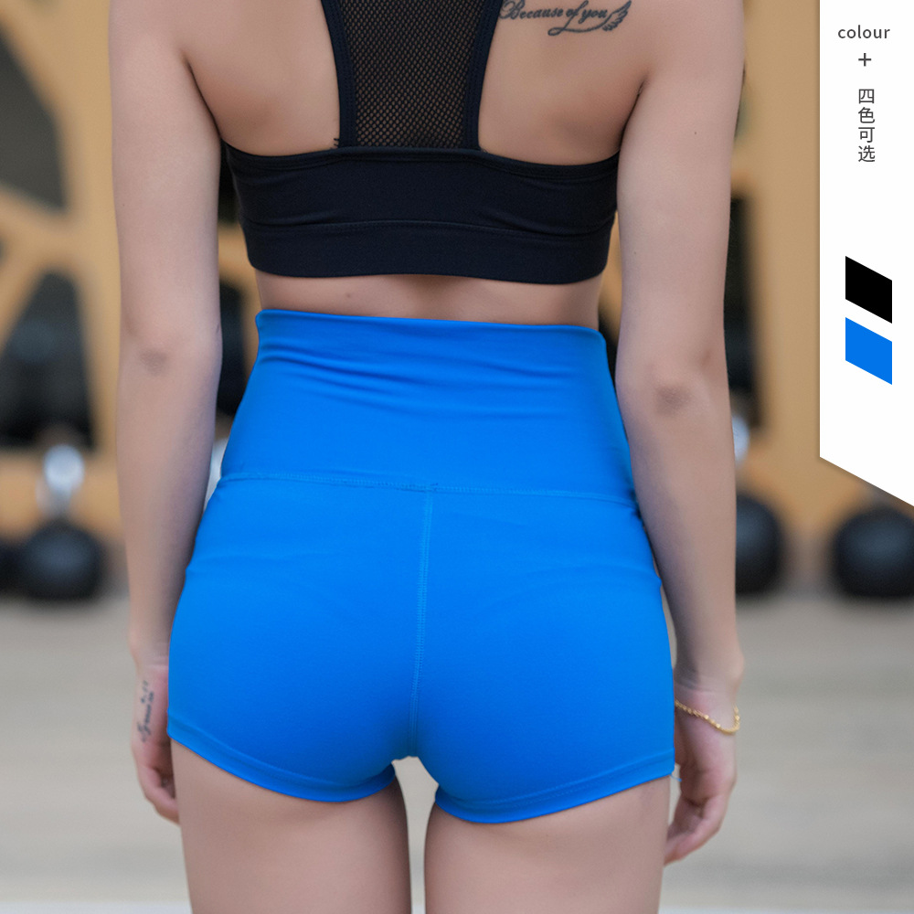 En stock nuevo estilo europeo y americano yoga deportes shorts de cintura alta vientre de las mujeres pantalones de fitness sexy entrenamiento de baile pantalones calientes