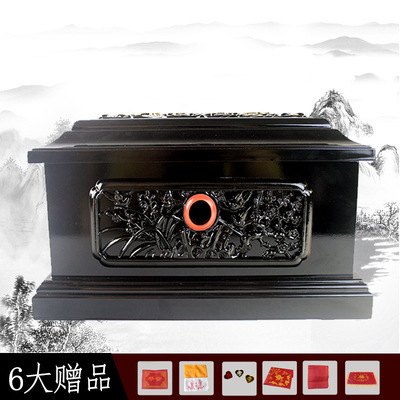 四季平安骨灰盒殡葬祭祀用品實木工藝品寵物棺材骨灰壽盒壹件代發