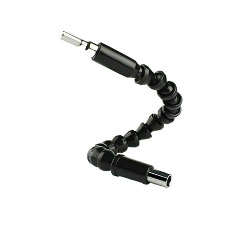 Black soft shaft short small turning bit corner device hexagonal handle extension rod 6.35mm quick-change bit quick-release adapter rod