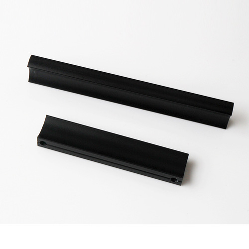 Manufacturer supplies aluminum alloy handles, modern and simple one-line two-color matte cabinet wardrobe drawer door handles