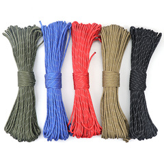 Foreign trade hot-selling 4mm 10-core reflective parachute rope 31 meters outdoor camping survival rope military regulation 550 multi-function match rope