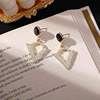 Earrings heart shaped, fashionable trend silver needle, internet celebrity, silver 925 sample, wholesale