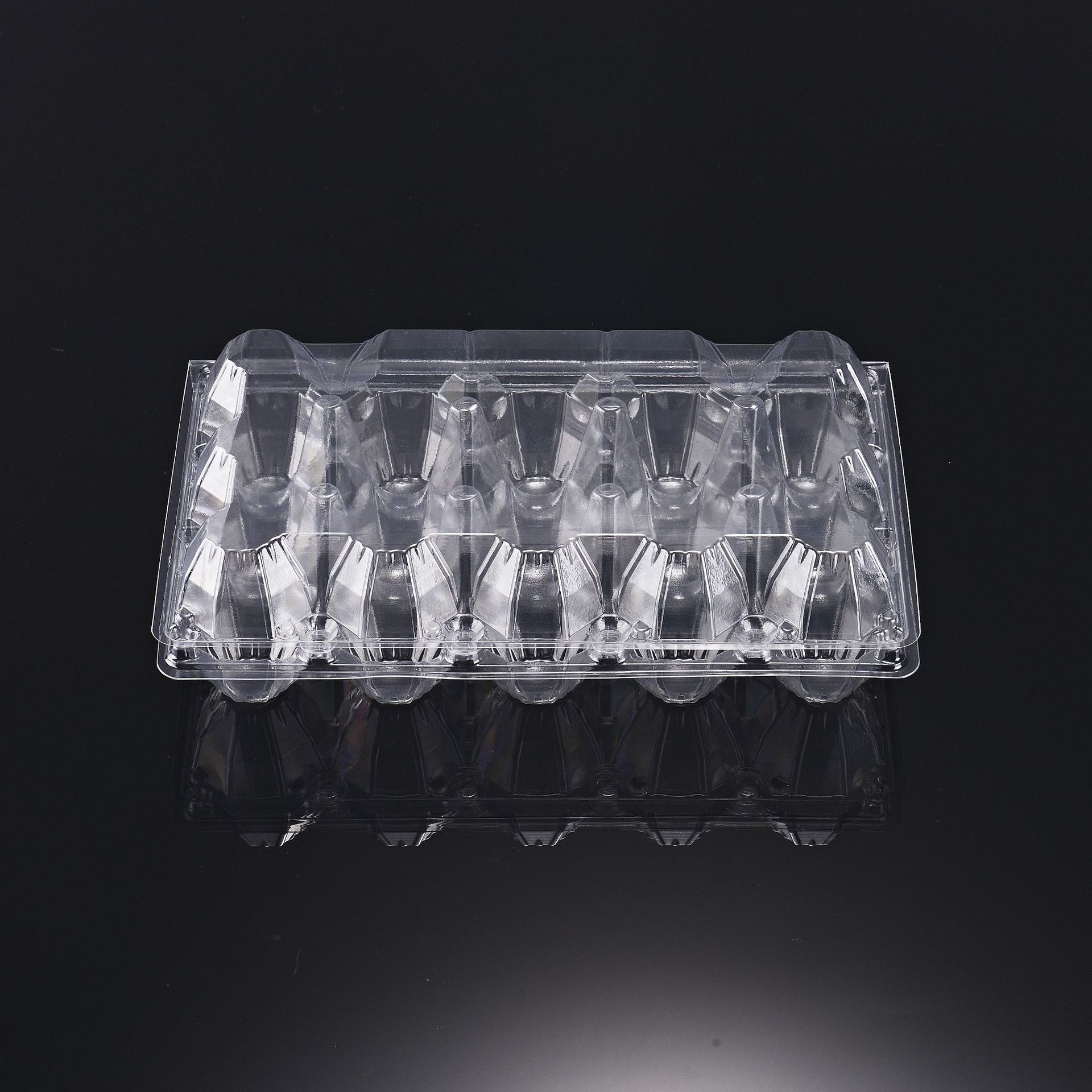 装塑料透明鸡枚64枚枚10枚中号鸡蛋托一次性土8蛋收纳包装盒100个