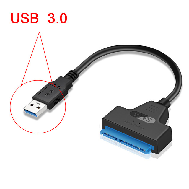 2.5-pulgadas de disco duro Cable de disco fácil USB 3,0 a SATA III de estado sólido soporte de cable adaptador de caja de disco duro UASP 2TB