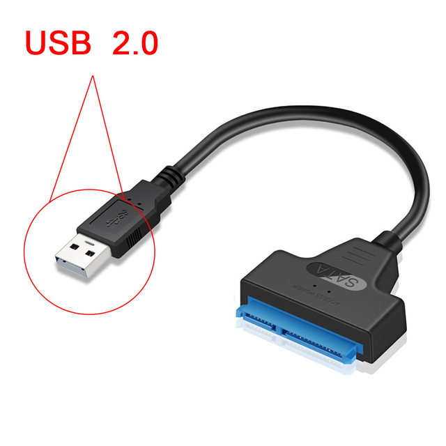 2.5-pulgadas de disco duro Cable de disco fácil USB 3,0 a SATA III de estado sólido soporte de cable adaptador de caja de disco duro UASP 2TB