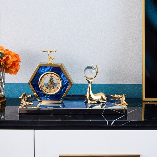 Creative model room living room wall clock floor clock home crafts decoration bedside clock desk decoration