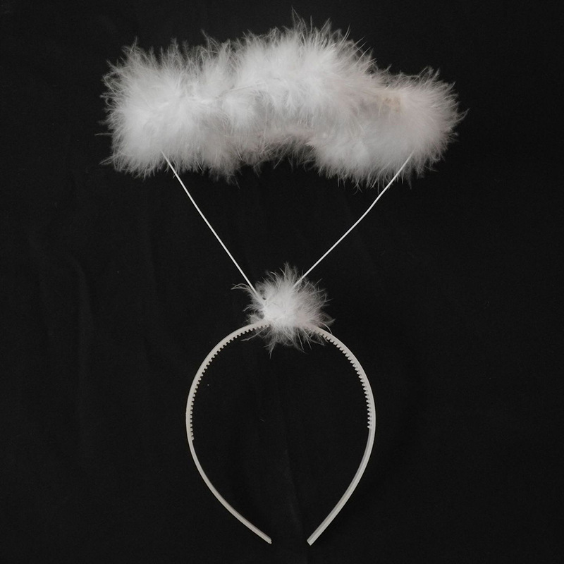 Masquerade figura vestir tocado de juguete para niños Ángel diadema tocado Ángel diadema anillo de Ángel