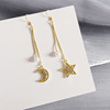 Asymmetrical cute universal earrings with tassels, Korean style