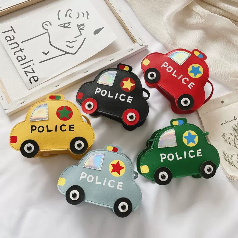 新款手提潮童小包卡通可爱汽车男女童单肩包女孩宝宝儿童斜挎包